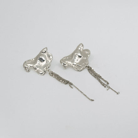 Pendientes Galope de plata de ley con forma de caballo al galope