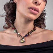 Retrato collar labradorita beads