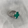 Anillo Ay musgo con ágata verde, edición limitada