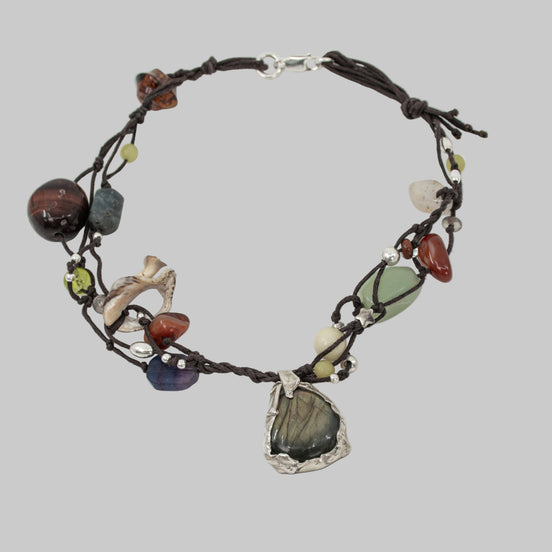 Beads labradorita